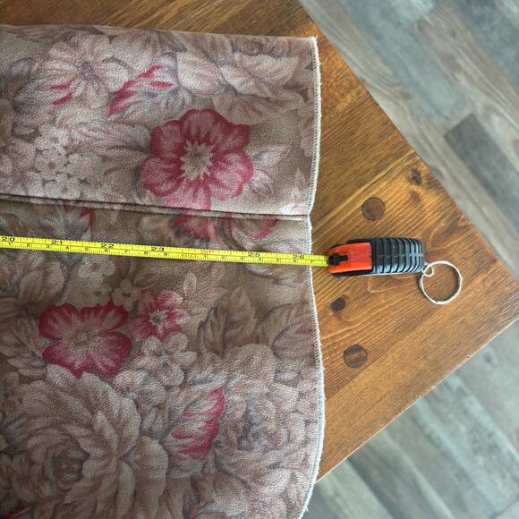 Coldwater Creek Floral Faux Suede Sherpa Lined Jacket Women’s M Tan Cottagecore - Picture 6 of 11